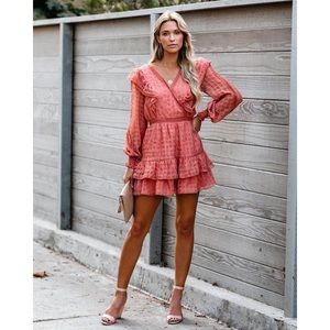 NWOT Vici Dusty Rose Sundress